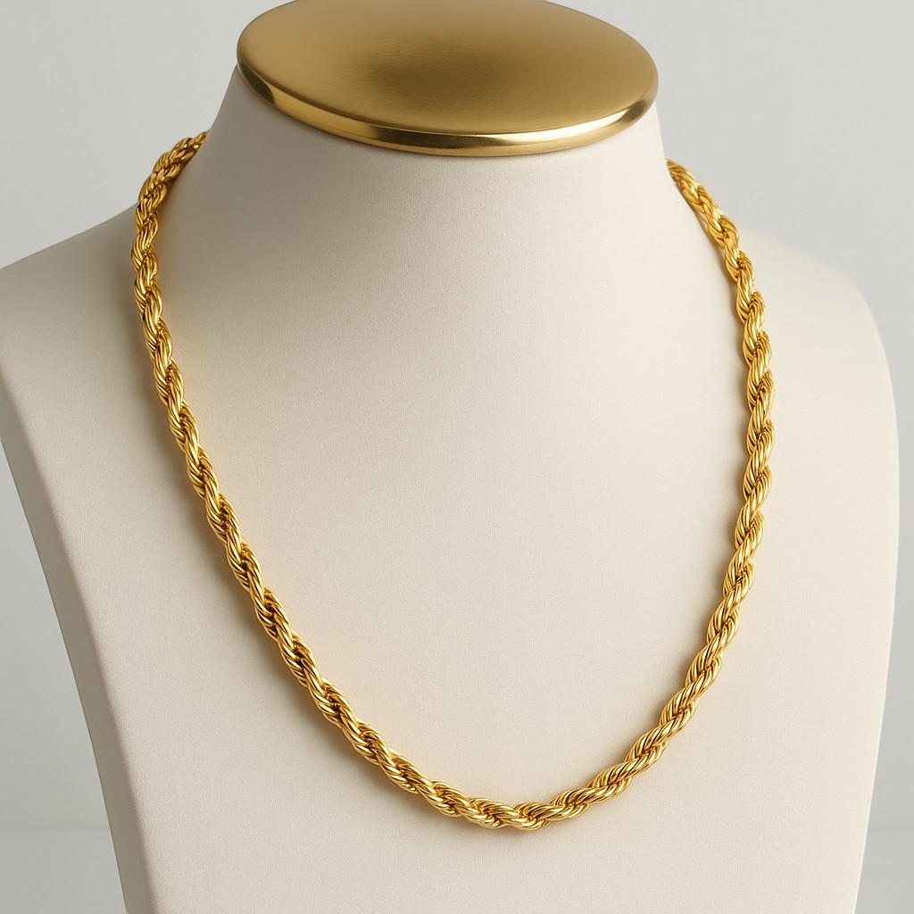 Cordão Baiano Grosso Dourado