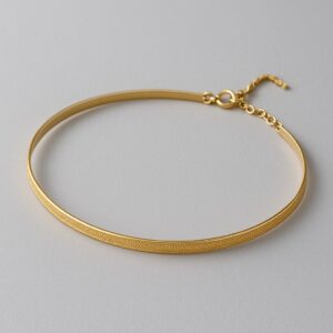 Tornozeleira Fita Fina Dourada