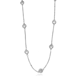 Choker Pontos de Luz Ródio Branco