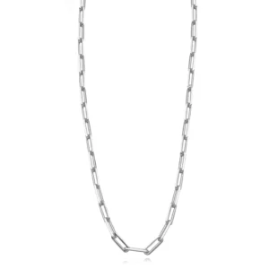 Colar Elos Cartier 45cm Ródio Branco