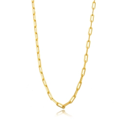 Colar Elos Cartier 60cm Banhado a Ouro 18k