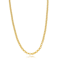 Choker elo português Banhada a Ouro 18k