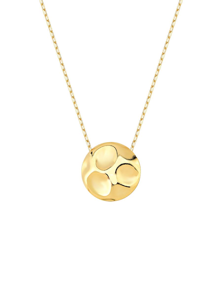 Colar Martelado Orgânico Banhado a Ouro 18K