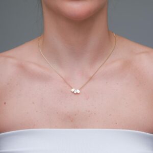 Colar Trio de Mini Gotas Banhado a Ouro 18 K
