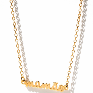 Colar Mamãe Banhado a Ouro 18k