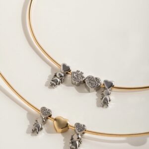 Aro Banhado a ouro 18k Personalizado com Pingentes