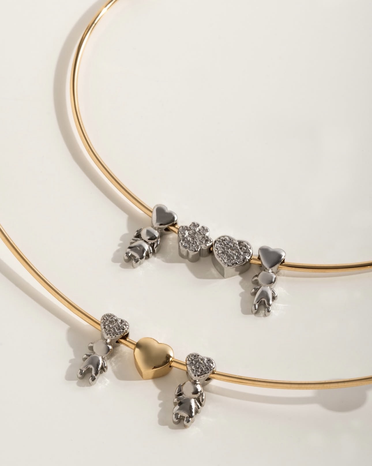 Aro Banhado a ouro 18k Personalizado com Pingentes