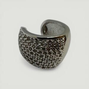 Piercing Fake Duplo Uso Zircônia Ródio Branco