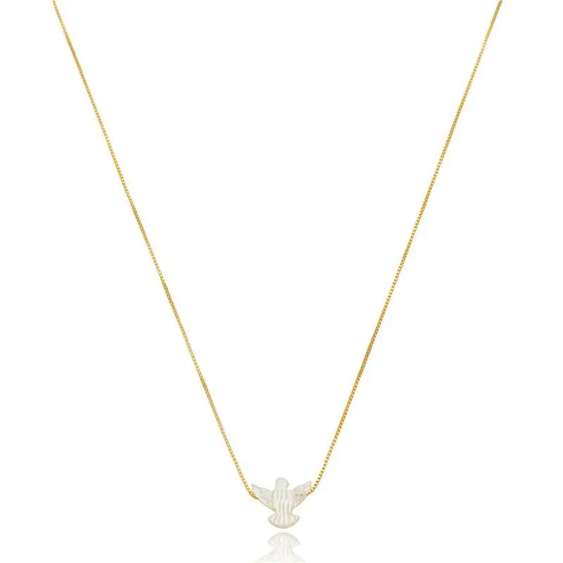 Gargantilha Mini Espírito Santo em Madrepérola Veneziana