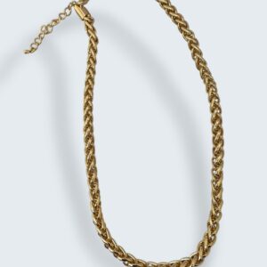 Colar Espiga Dourado 5mm