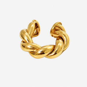 Piercing Maximalista Torcido banhado a ouro 18k (individual)