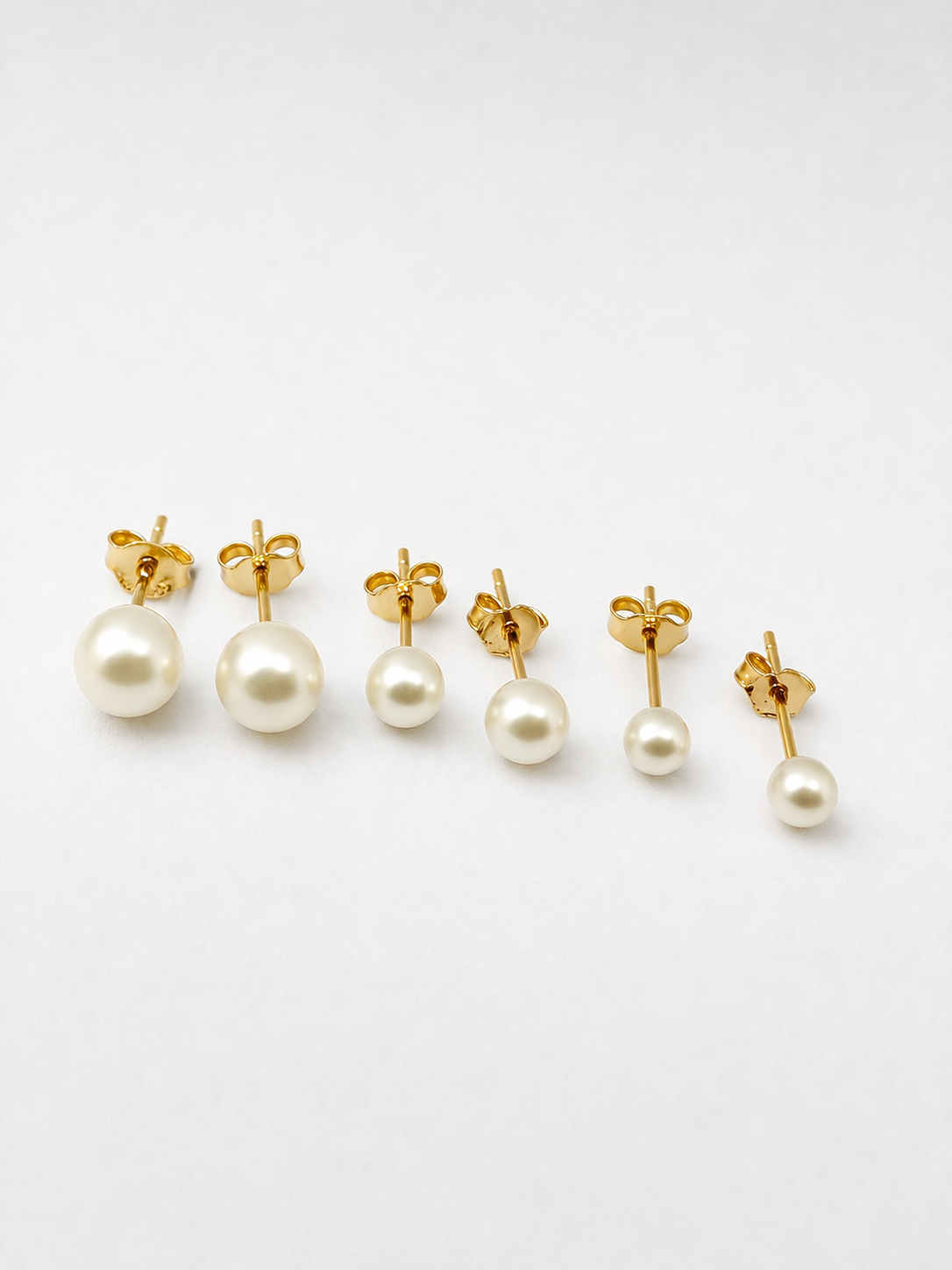 Trio de Pérolas Banhado a Ouro 18k