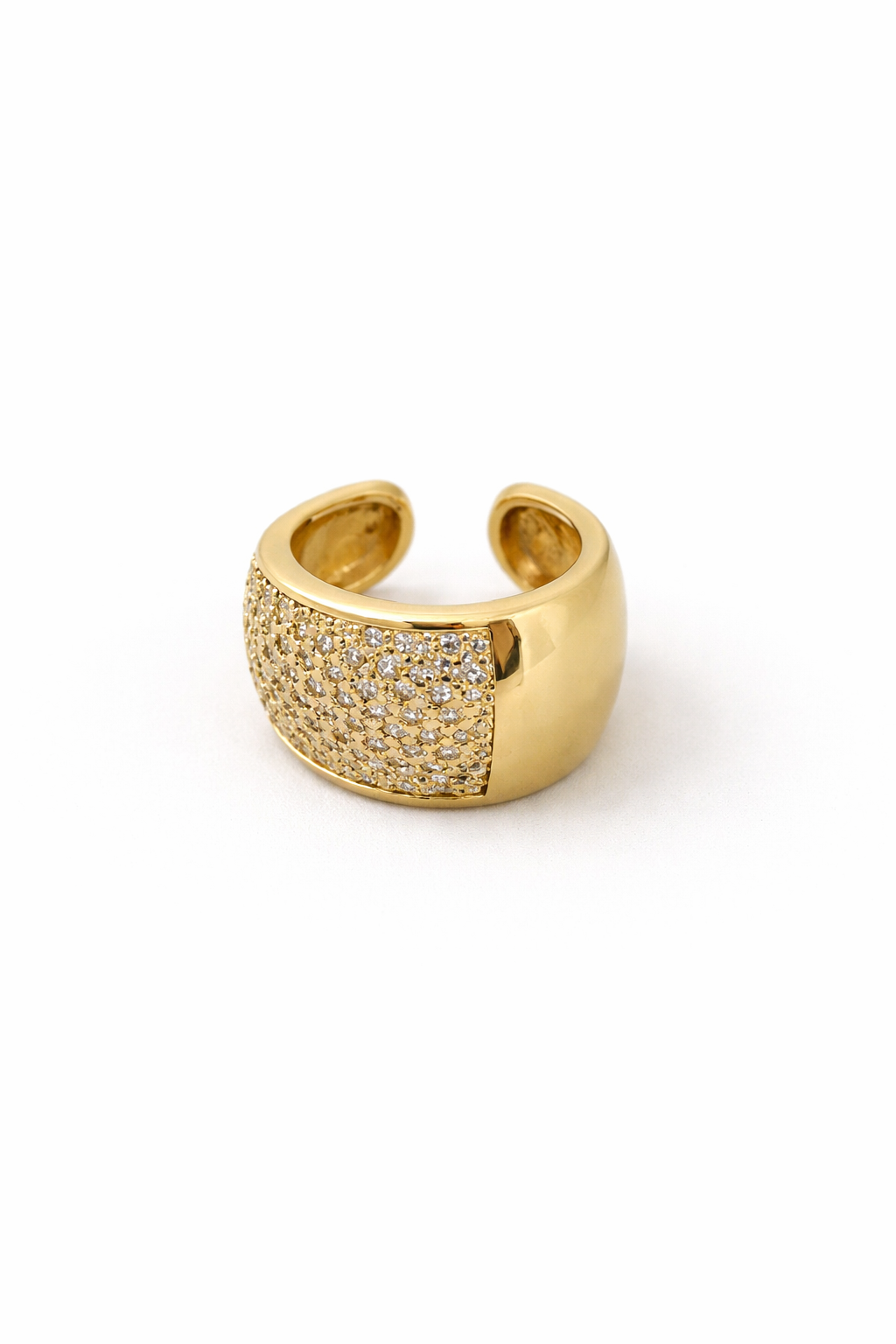 Piercing Fake Duplo Uso Zircônia Dourado 18K