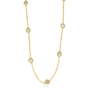 Choker Pontos de Luz Banhada a Ouro 18k