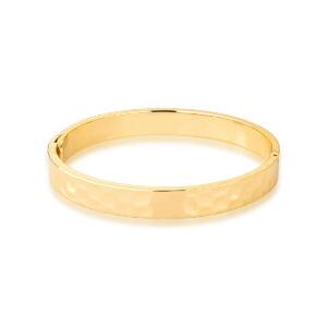 Bracelete Martelado Banhado a Ouro 18k