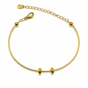 Bracelete Personalizável  Banhado a Ouro 18k