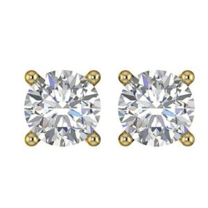 Brinco Ponto de Luz Zircônia Banhado a Ouro 18k