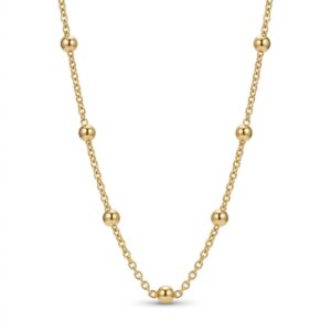 Colar esferas Banhado a ouro 18k