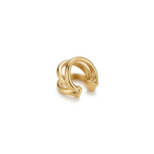 Piercing argola tripla banhado a ouro 18k (individual)