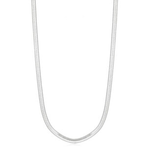 Colar Fita Ródio Branco