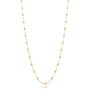 Colar Esferinhas Banhado a Ouro 18k