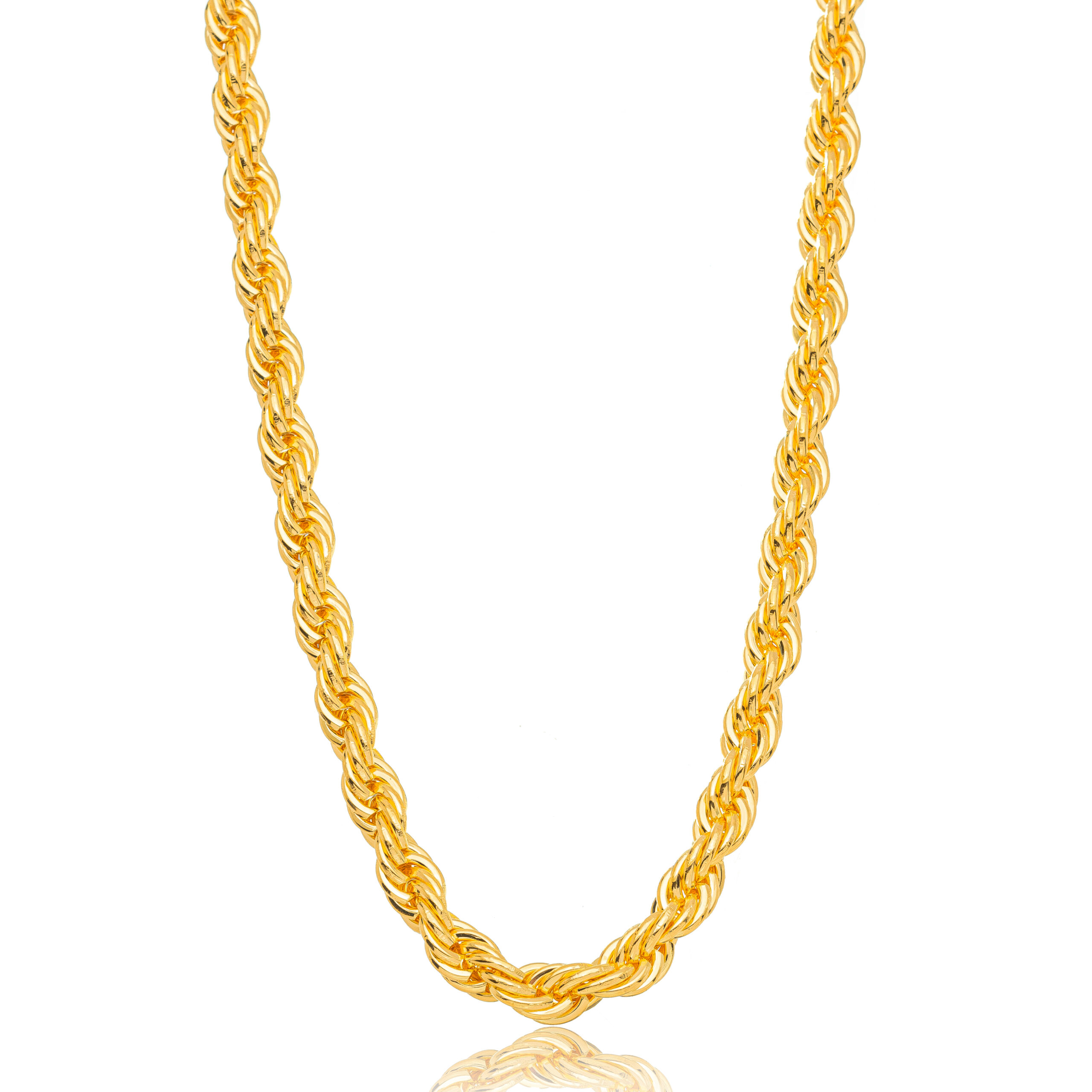 Choker Cordão Baiano 6mm Banhada a Ouro 18k